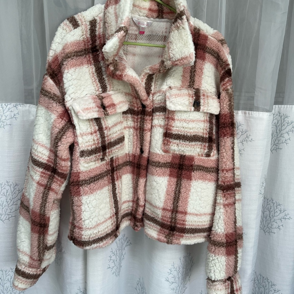 No Boundaries Cream Teddy Jacket Plush Oversized Style